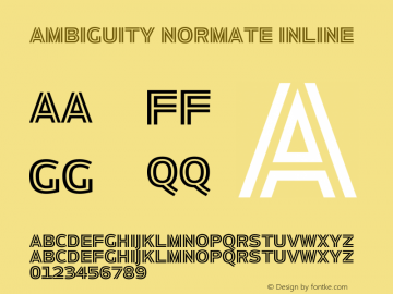 Ambiguity Normate Inline Version 1.00, build 10, s3图片样张