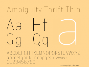 Ambiguity Thrift Thin Version 1.00, build 11, s3图片样张