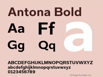 Antona-Bold Version 1.070图片样张