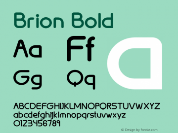 Brion-Bold 1.0图片样张