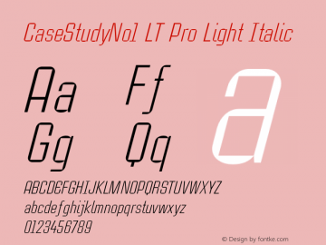 CaseStudyNo1LTPro-LightIta Version 1.000;PS 001.000;hotconv 1.0.38图片样张