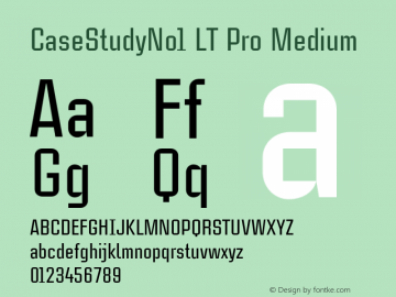 CaseStudyNo1LTPro-Medium Version 1.000;PS 001.000;hotconv 1.0.38图片样张