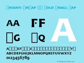 Chianti SmCap BT Bold Small Cap Version 1.01 emb4-OT图片样张