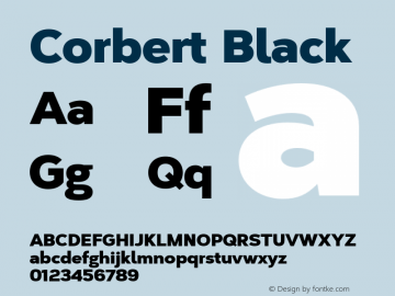 Corbert Black Version 002.001 March 2020图片样张