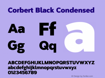 Corbert Black Condensed Version 002.001 March 2020图片样张