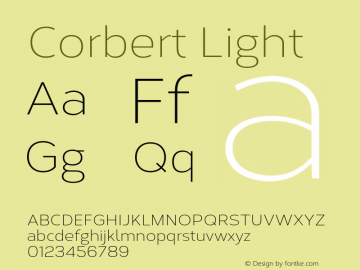 Corbert Light Version 002.001 March 2020图片样张