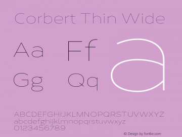 Corbert Thin Wide Version 002.001 March 2020图片样张