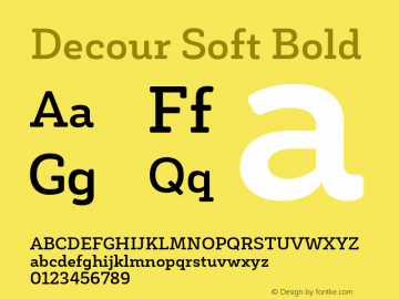 DecourSoft-Bold Version 1.000;PS 001.000;hotconv 1.0.88;makeotf.lib2.5.64775图片样张