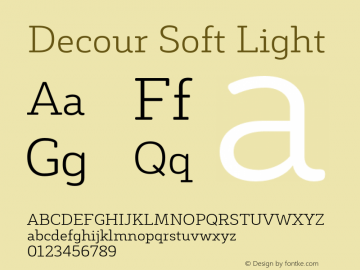 DecourSoft-Light Version 1.000;PS 001.000;hotconv 1.0.88;makeotf.lib2.5.64775图片样张