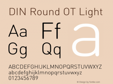 DIN Round OT Light Version 7.601, build 1030, FoPs, FL 5.04图片样张