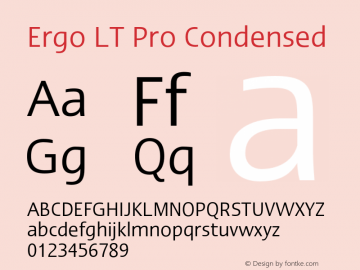 ErgoLTPro-Condensed Version 1.000;PS 001.000;hotconv 1.0.38图片样张