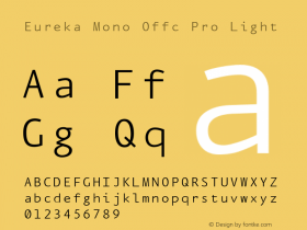 Eureka Mono Offc Pro Light Version 7.504; 2011; Build 1020图片样张