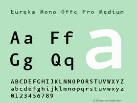 Eureka Mono Offc Pro Medium Version 7.504; 2011; Build 1020图片样张