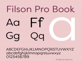 Filson Pro Book Version 3.001;hotconv 1.0.109;makeotfexe 2.5.65596图片样张