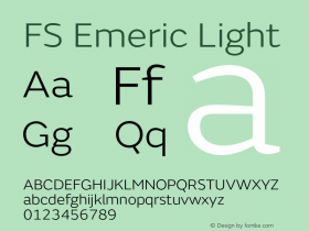 FSEmeric-Light Version 7.02;hotconv 1.0.109;makeotfexe 2.5.65596图片样张