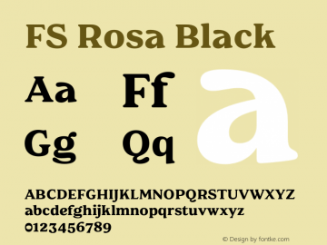 FS Rosa Black Version 2.00图片样张