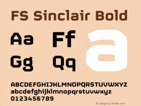 FSSinclair-Bold Version 2.01图片样张