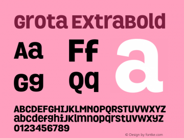 Grota-ExtraBold 1.000图片样张