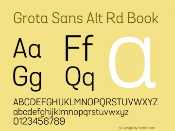 GrotaSansAltRd-Book Version 1.000图片样张