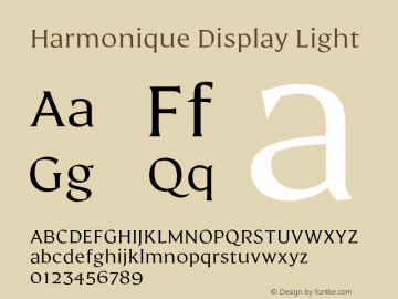 Harmonique Display Light Version 1.000;FEAKit 1.0图片样张