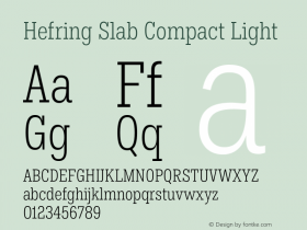 Hefring Slab Compact Light Version 001.000 October 2018图片样张