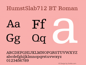 HumstSlab712 BT Roman Version 1.01 emb4-OT图片样张