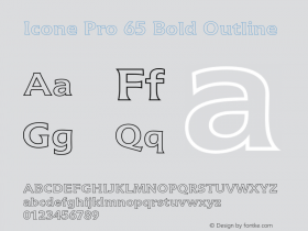 IconePro-65BoldOutline Version 2.000 Build 1000图片样张