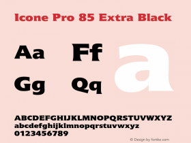 IconePro-85ExtraBlack Version 2.000 Build 1000图片样张