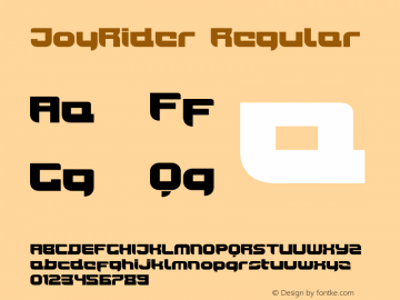 JoyRider Ultra Version 1.000;PS 001.000;hotconv 1.0.38图片样张