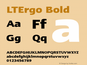 Linotype Ergo Bold Version 2.31图片样张