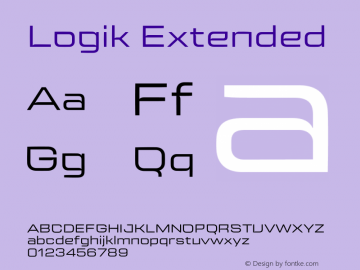 Logik Extended Version 1.000;hotconv 1.0.109;makeotfexe 2.5.65596图片样张