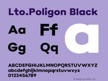 Lto.Poligon Black Version 2.100;hotconv 1.0.109;makeotfexe 2.5.65596图片样张