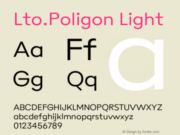 Lto.Poligon Light Version 2.100;hotconv 1.0.109;makeotfexe 2.5.65596图片样张