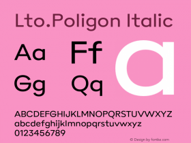 Lto.Poligon Regular Version 2.100;hotconv 1.0.109;makeotfexe 2.5.65596图片样张