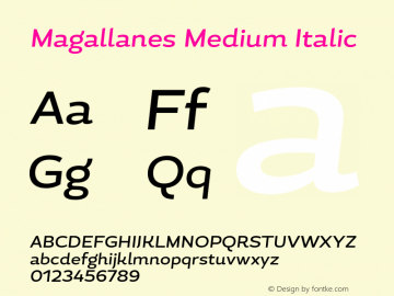 MagallanesMedium-Italic 1.000图片样张