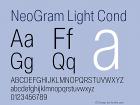 NeoGram Light Cond Version 2.000 July 2021图片样张