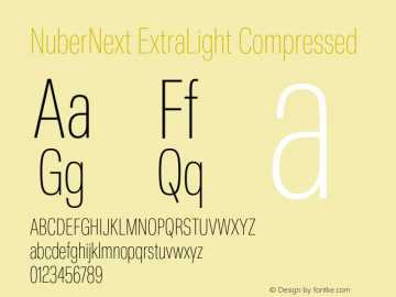 NuberNext ExtraLight Compressed Version 001.002 February 2020图片样张