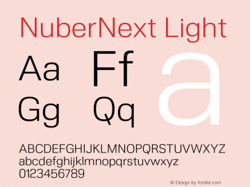 NuberNext Light Version 001.002 February 2020图片样张