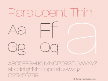 Paralucent Thin Version 7.000;FEAKit 1.0图片样张