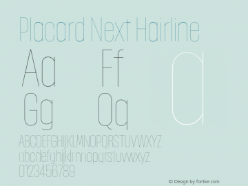 Placard Next Hairline Version 1.10, build 16, s3图片样张