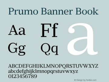 Prumo Banner Book Version 1.001;PS 001.001;hotconv 1.0.70;makeotf.lib2.5.58329图片样张