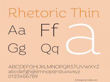 Rhetoric Thin Version 2.000;FEAKit 1.0图片样张