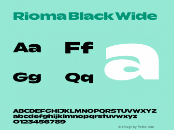 Rioma Black Wide Version 1.000图片样张