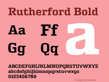 Rutherford Bold Version 5.000;FEAKit 1.0图片样张