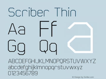 Scriber-Thin 1.000图片样张