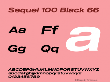 Sequel 100 Black 66 Version 3.000图片样张