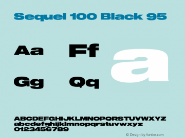 Sequel 100 Black 95 Version 3.000图片样张