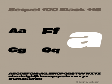 Sequel 100 Black 116 Version 3.000图片样张