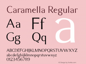 Caramella Regular Version 1.000 2006 initial release图片样张