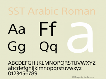 SST Arabic Roman Version 2.00图片样张